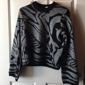 Silver and Black H&M sweater